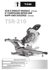 T.O.M TSR-210 Operating Instructions Manual