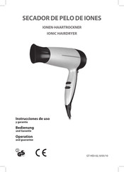 Globaltronics GT-HDi-02 Operation And Guarantee