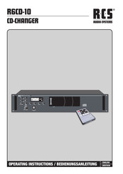 RCS AUDIO-SYSTEMS R6CD-10 Operating Instructions Manual