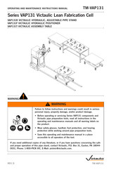 Victaulic VAP131F Operating And Maintenance Instruction Manual