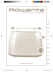 Rowenta PREFACE TT606030 Manual