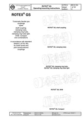 KTR ROTEX GS Series Operating / Mounting Instructions