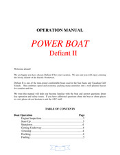 AYC Defiant II Operation Manual