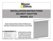 Wayne-Dalton 523 Installation Instructions Manual