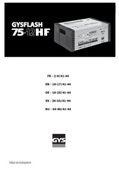 GYS Gysflash 75-12 HF Manual