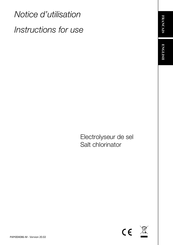 Pool Technologie Minisalt Series Instructions For Use Manual