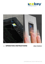 eKey FS UP I SC Crestron Operating Instructions Manual