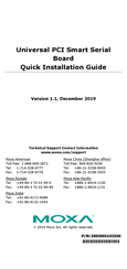 Moxa Technologies 1802001142326 Quick Installation Manual