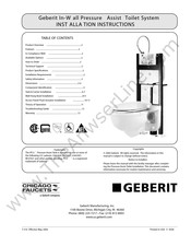 Geberit Chicago Faucets 111.817.00.1 Installation Instructions Manual