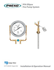 Badger Meter PRESO Ellipse PFA Series Installation & Operation Manual