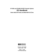 HP HP 3000 928RX Handbook