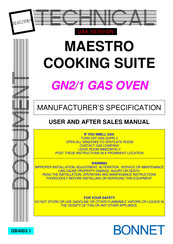 Bonnet Maestro V412A14 User Manual