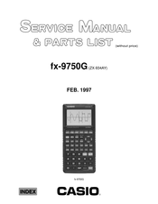 Casio ZX-934AY Operation, Service Manual & Parts List