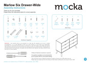Mocka Marlow Six Drawer-Wide Assembly Instructions Manual