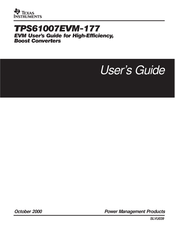 Texas Instruments TPS61007EVM-177 User Manual