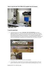 JEOL 1010 Quick Start Manual