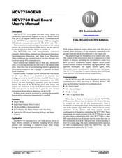 ON Semiconductor NCV7750GEVB User Manual