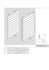 Arbonia Decotherm THE Series Instructions For Installation And Use Manual