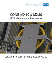Kone MX10 Maintenance Procedures