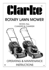 Clarke 3400035 Operating & Maintenance Instructions