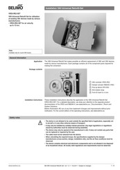 Belimo VRD3-RE2-SET Installation Manual