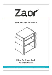 Zaor Miza Desktop Rack Series Assembly Manual