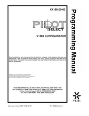 Vicon Pilot Select V1566 Programming Manual