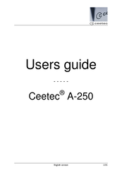 Ceetec A250 User Manual