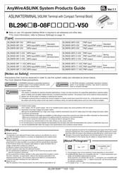 Anywire ASLINK BL296PB-08FS-3-V50 Product Manual