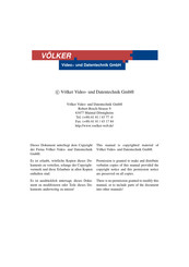 Volker FKG-1 User Manual