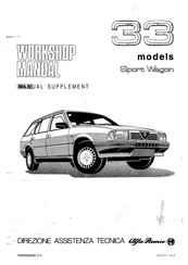 Alfa Romeo 33 a.5 4x4 Sport Wagon Workshop Manual Supplement