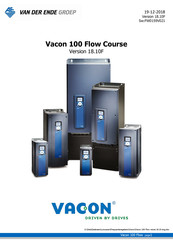VAN DER ENDE Vacon 100 Flow Manual
