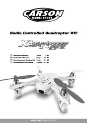 Carson X4 Quadrocopter Micro FPV Instruction Manual