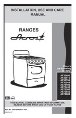 Acros AF70550 Installation Use And Care Manual
