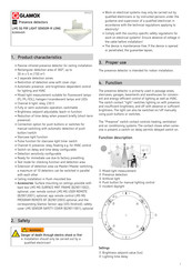 Glamox B29004005 Quick Start Manual
