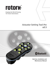 rotork Pro v1.1 Safe Use, Installation And Maintenance Manual