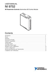 National Instruments NI 9752 User Manual