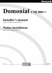 Honeywell Domonial CMI 800++ Installer Manual