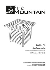 Fire Mountain JH06112002 Instructions For Use Manual