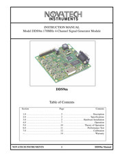 Novatech DDS9m Instruction Manual