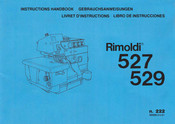 Rimoldi 529 Instruction Handbook Manual