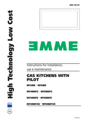 EMME M74NBFE Instructions For Installation, Use And Maintenance Manual