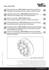 Hauff-Technik HRD SG b40 Installation Instructions Manual