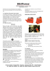 Hi-Force JAH1260C Instruction Manual