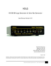 Burst Electronics HDLG User Manual