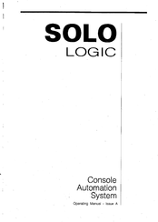 SoundTracs SOLO Logic Operating Manual
