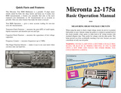 Micronta 22-175a Basic Operation Manual