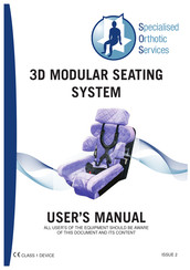 Specialised Orthotic Services 3D MODULAR SEATING SYSTEM User Manual
