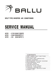 Ballu KFR-2501G/Y2BPE Service Manual