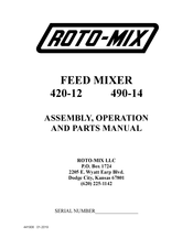 Roto-Mix 420-12 Assembly, Operation And Parts Manual